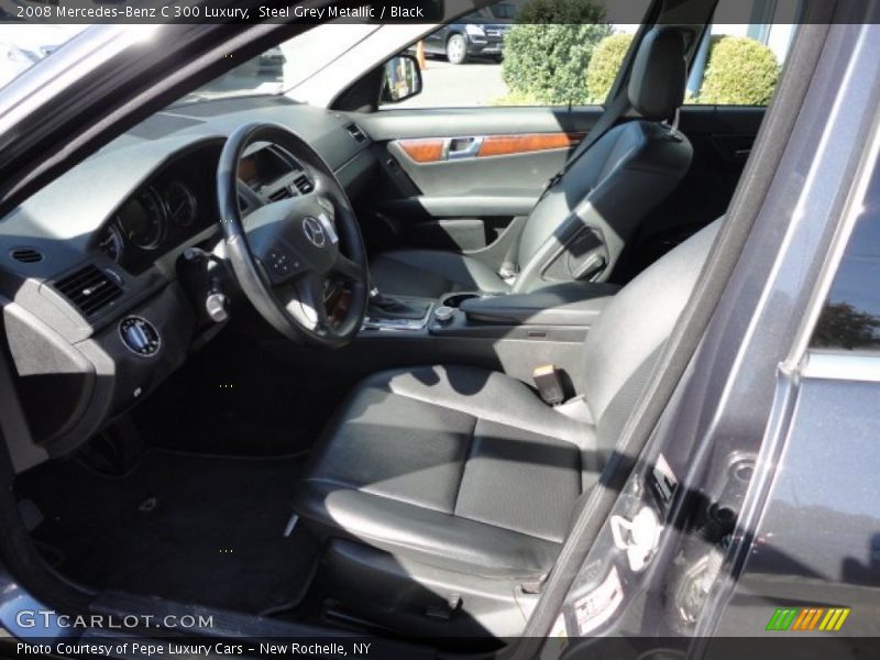 Steel Grey Metallic / Black 2008 Mercedes-Benz C 300 Luxury