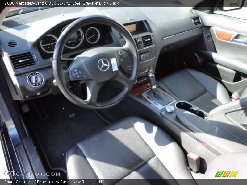 Steel Grey Metallic / Black 2008 Mercedes-Benz C 300 Luxury