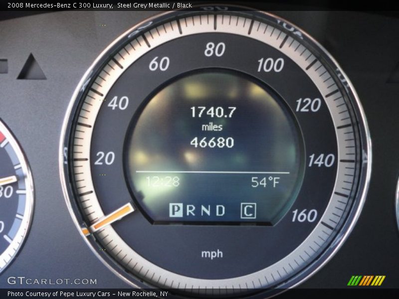 Steel Grey Metallic / Black 2008 Mercedes-Benz C 300 Luxury