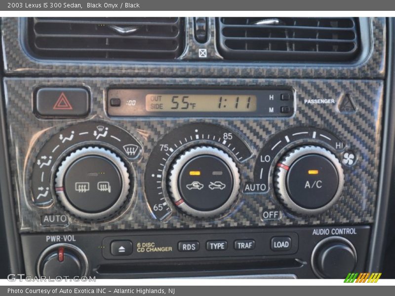 Controls of 2003 IS 300 Sedan