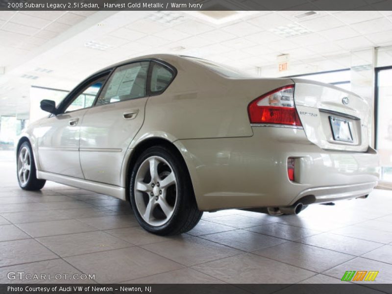 Harvest Gold Metallic / Warm Ivory 2008 Subaru Legacy 2.5i Sedan