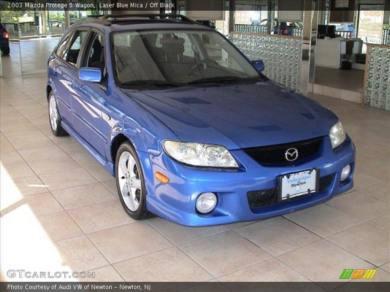 Laser Blue Mica / Off Black 2003 Mazda Protege 5 Wagon