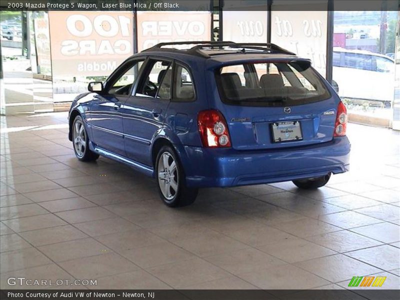 Laser Blue Mica / Off Black 2003 Mazda Protege 5 Wagon