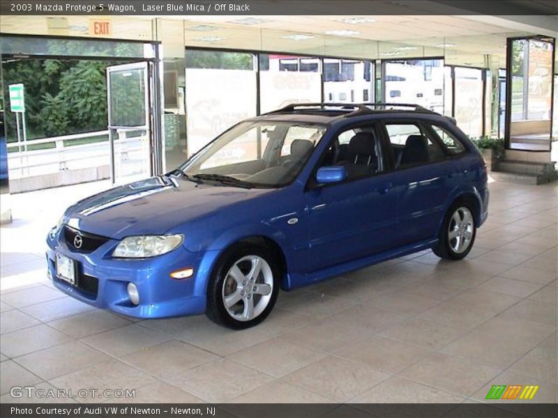 Laser Blue Mica / Off Black 2003 Mazda Protege 5 Wagon