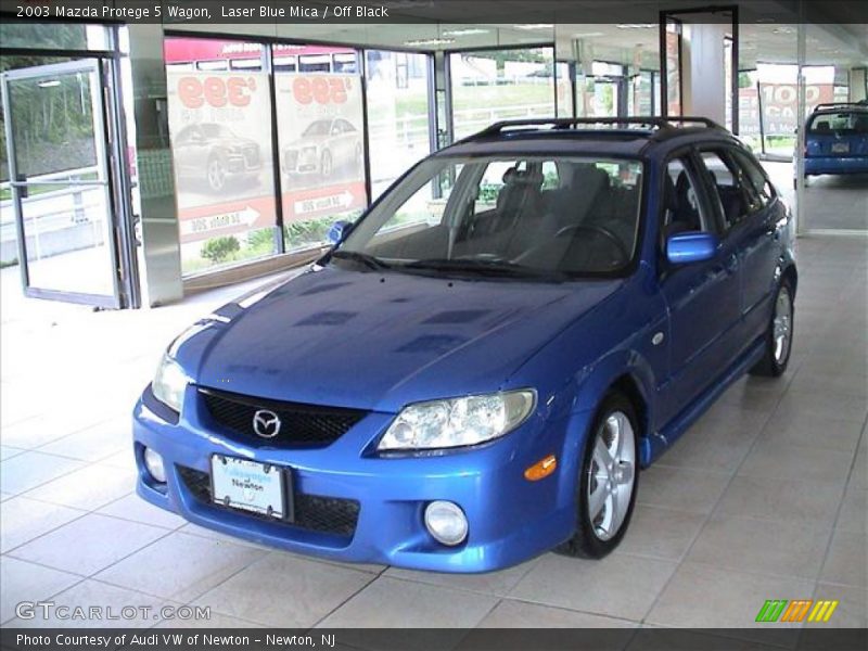 Laser Blue Mica / Off Black 2003 Mazda Protege 5 Wagon