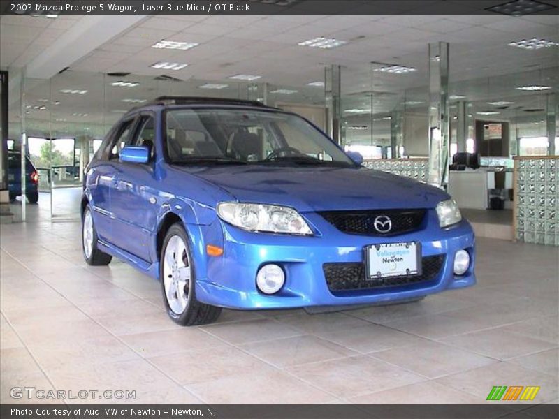 Laser Blue Mica / Off Black 2003 Mazda Protege 5 Wagon