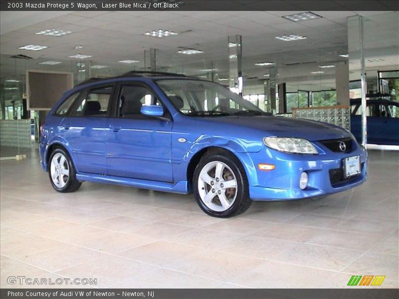 Laser Blue Mica / Off Black 2003 Mazda Protege 5 Wagon