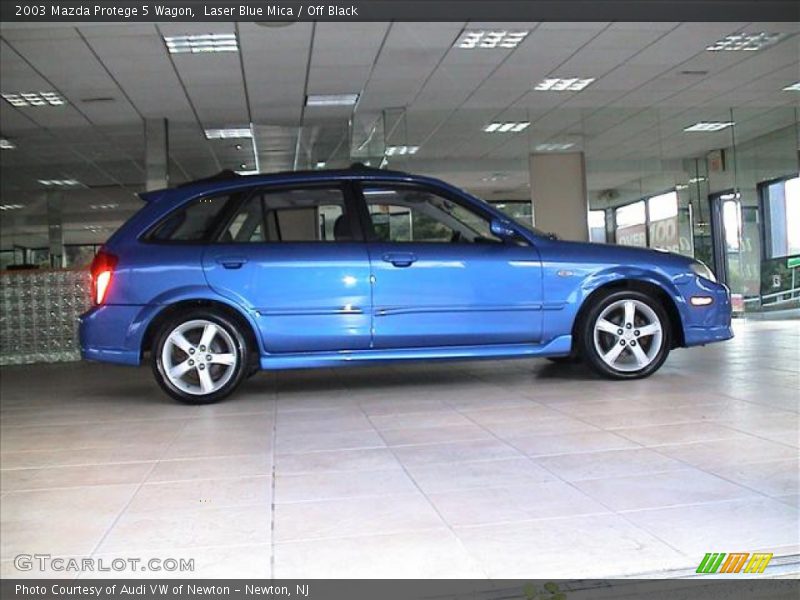 Laser Blue Mica / Off Black 2003 Mazda Protege 5 Wagon