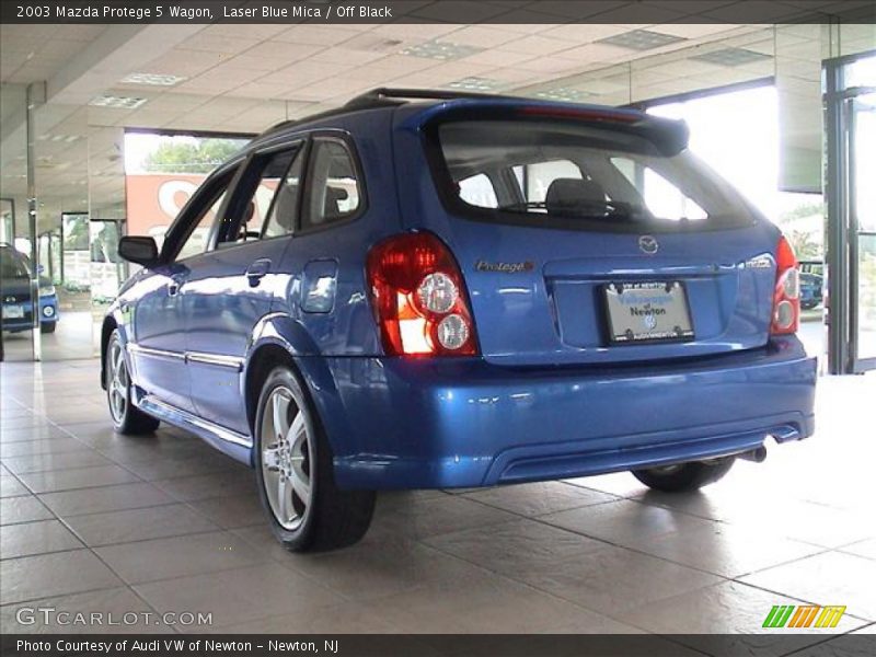 Laser Blue Mica / Off Black 2003 Mazda Protege 5 Wagon
