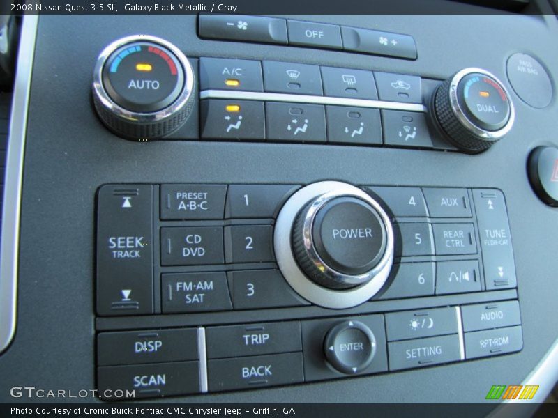 Galaxy Black Metallic / Gray 2008 Nissan Quest 3.5 SL