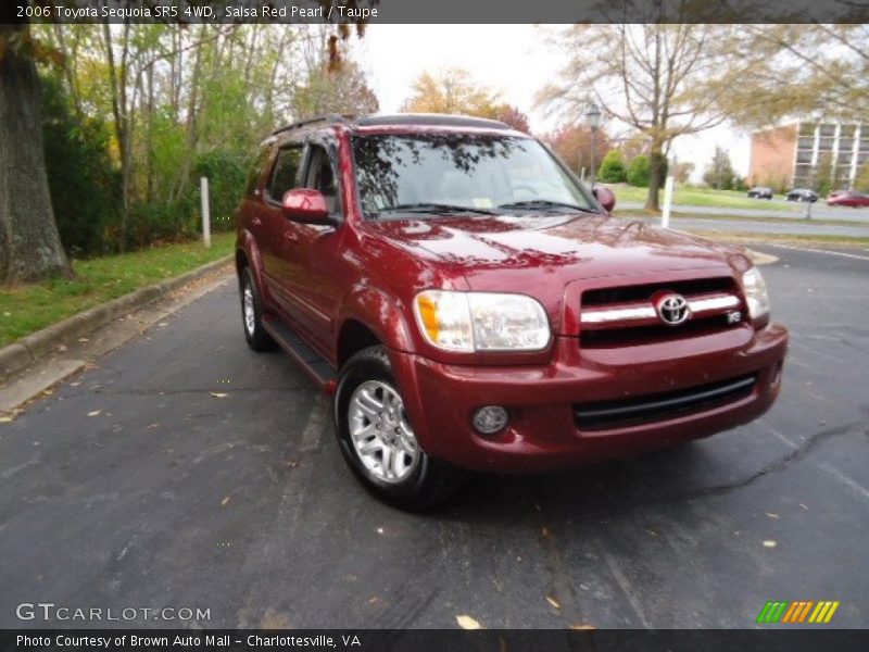 Salsa Red Pearl / Taupe 2006 Toyota Sequoia SR5 4WD