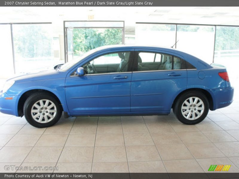 Marathon Blue Pearl / Dark Slate Gray/Light Slate Gray 2007 Chrysler Sebring Sedan
