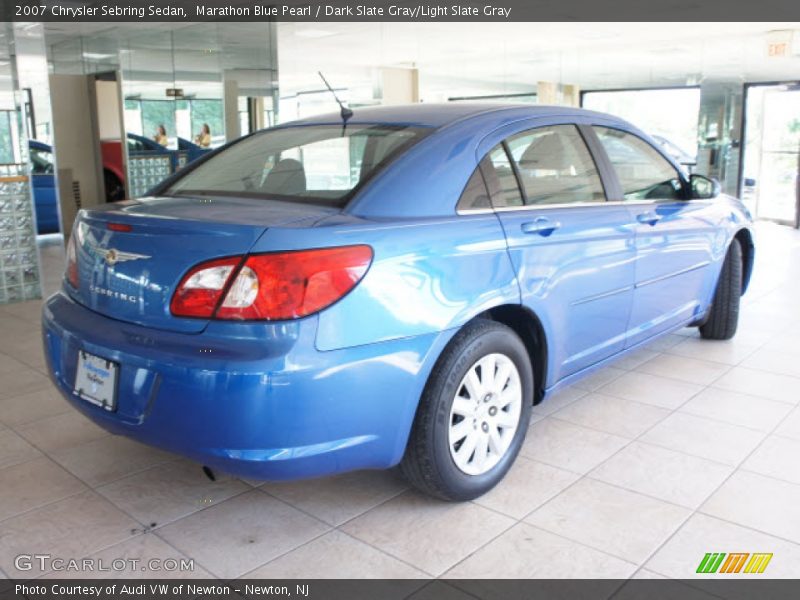 Marathon Blue Pearl / Dark Slate Gray/Light Slate Gray 2007 Chrysler Sebring Sedan
