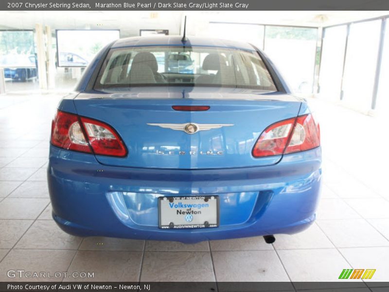 Marathon Blue Pearl / Dark Slate Gray/Light Slate Gray 2007 Chrysler Sebring Sedan