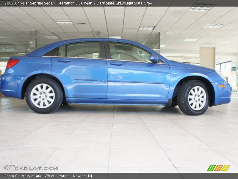 Marathon Blue Pearl / Dark Slate Gray/Light Slate Gray 2007 Chrysler Sebring Sedan