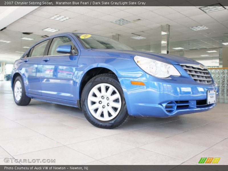Marathon Blue Pearl / Dark Slate Gray/Light Slate Gray 2007 Chrysler Sebring Sedan