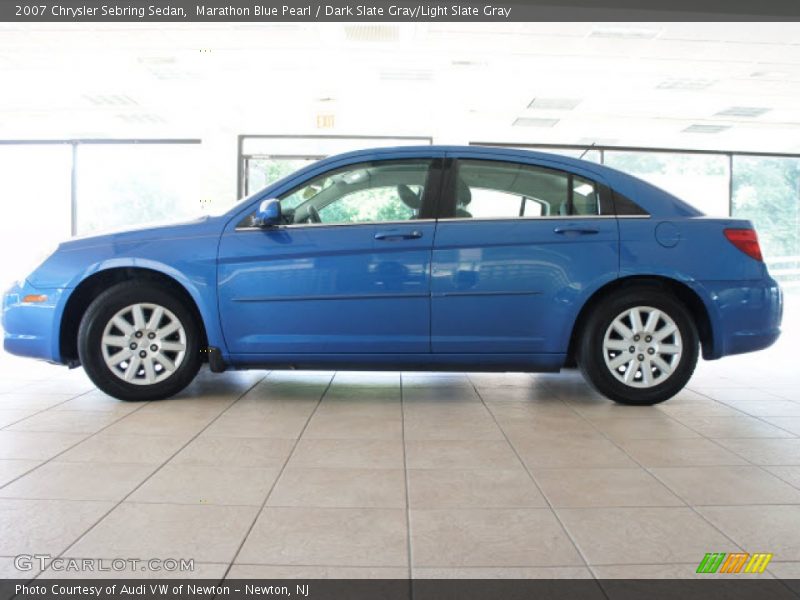 Marathon Blue Pearl / Dark Slate Gray/Light Slate Gray 2007 Chrysler Sebring Sedan