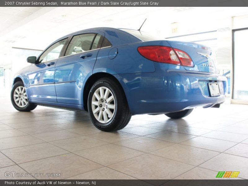 Marathon Blue Pearl / Dark Slate Gray/Light Slate Gray 2007 Chrysler Sebring Sedan