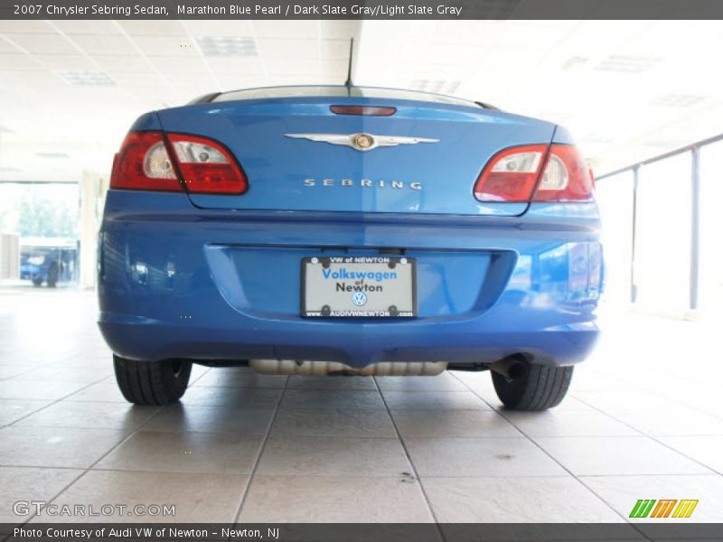 Marathon Blue Pearl / Dark Slate Gray/Light Slate Gray 2007 Chrysler Sebring Sedan