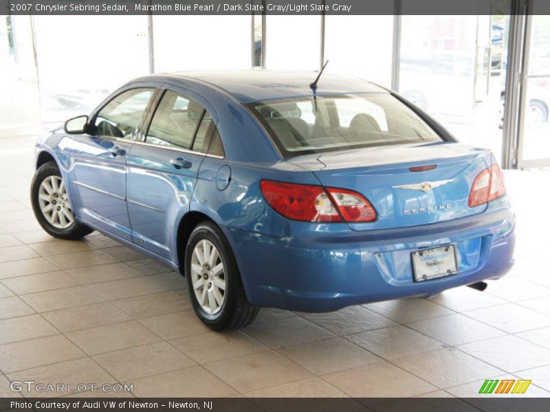 Marathon Blue Pearl / Dark Slate Gray/Light Slate Gray 2007 Chrysler Sebring Sedan