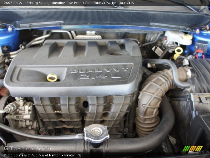 Marathon Blue Pearl / Dark Slate Gray/Light Slate Gray 2007 Chrysler Sebring Sedan