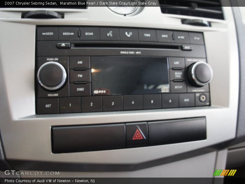 Marathon Blue Pearl / Dark Slate Gray/Light Slate Gray 2007 Chrysler Sebring Sedan