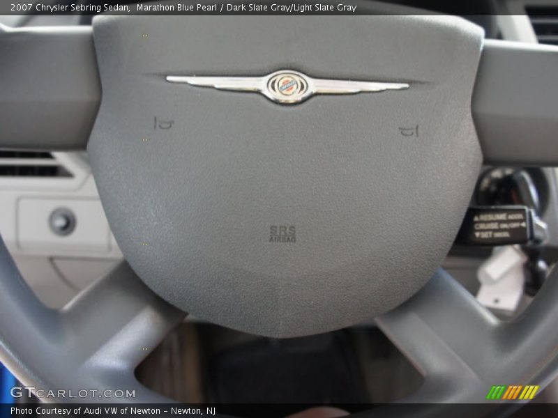Marathon Blue Pearl / Dark Slate Gray/Light Slate Gray 2007 Chrysler Sebring Sedan