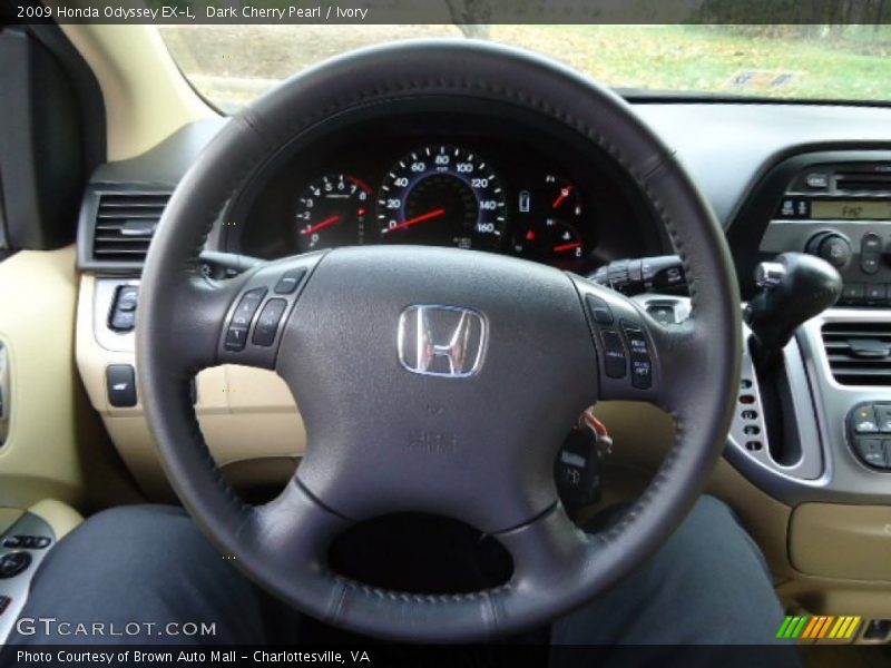 Dark Cherry Pearl / Ivory 2009 Honda Odyssey EX-L