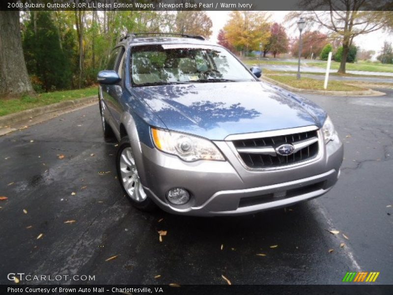 Newport Blue Pearl / Warm Ivory 2008 Subaru Outback 3.0R L.L.Bean Edition Wagon