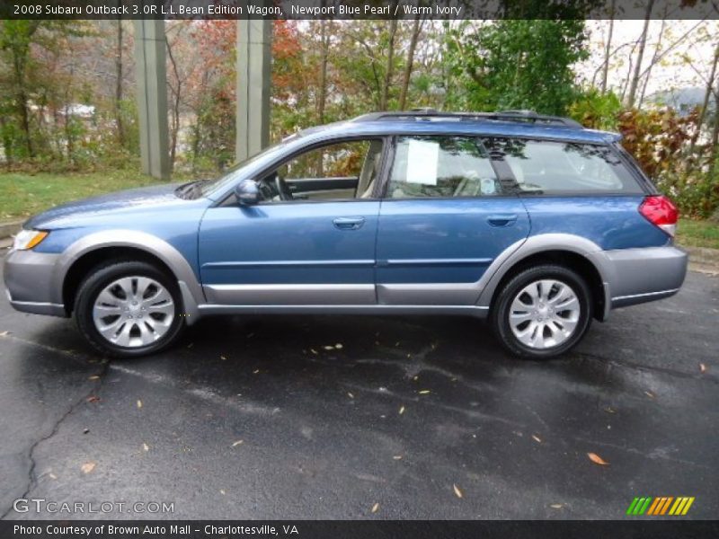 Newport Blue Pearl / Warm Ivory 2008 Subaru Outback 3.0R L.L.Bean Edition Wagon