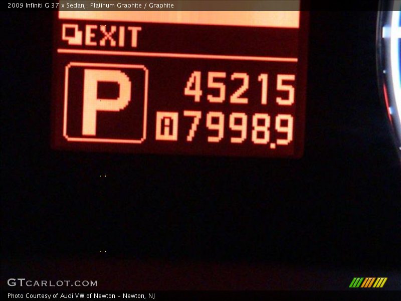 Platinum Graphite / Graphite 2009 Infiniti G 37 x Sedan