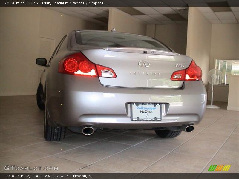 Platinum Graphite / Graphite 2009 Infiniti G 37 x Sedan