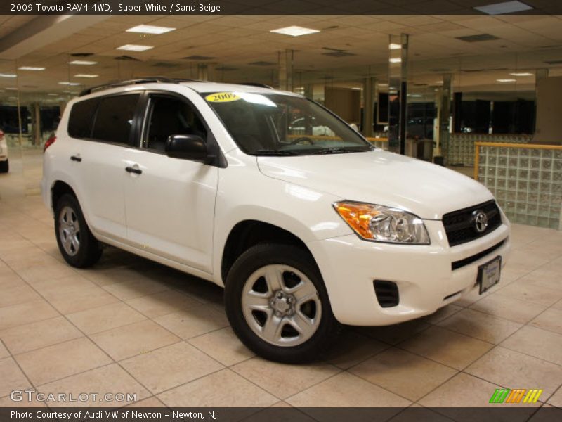 Super White / Sand Beige 2009 Toyota RAV4 4WD