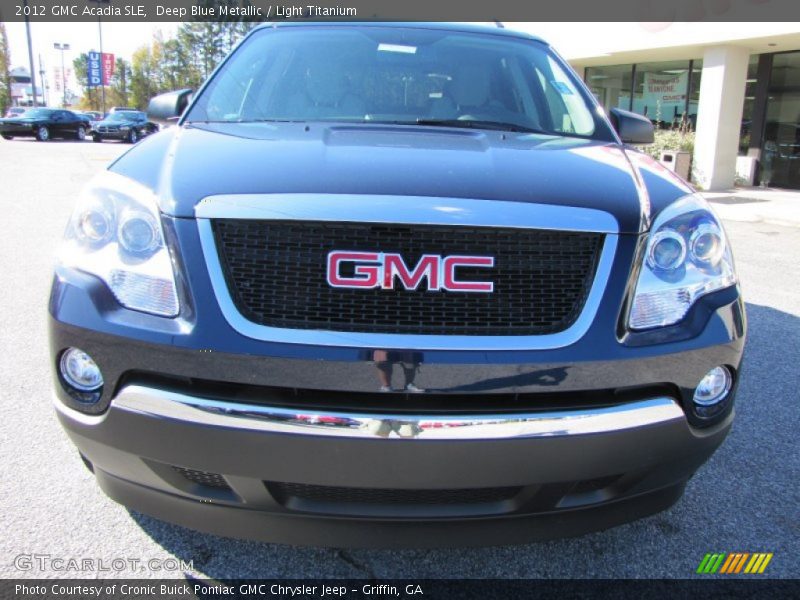 Deep Blue Metallic / Light Titanium 2012 GMC Acadia SLE