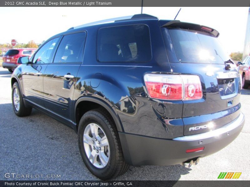 Deep Blue Metallic / Light Titanium 2012 GMC Acadia SLE