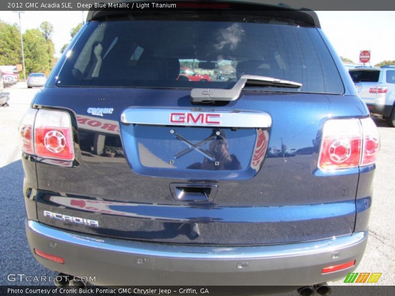 Deep Blue Metallic / Light Titanium 2012 GMC Acadia SLE