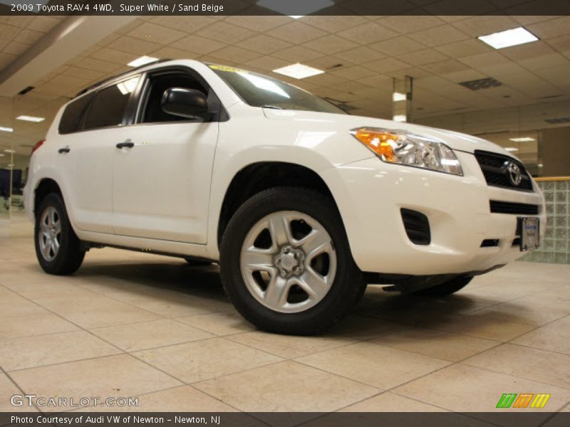 Super White / Sand Beige 2009 Toyota RAV4 4WD