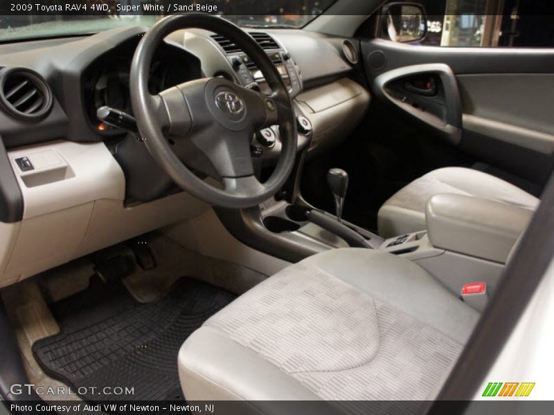 Super White / Sand Beige 2009 Toyota RAV4 4WD