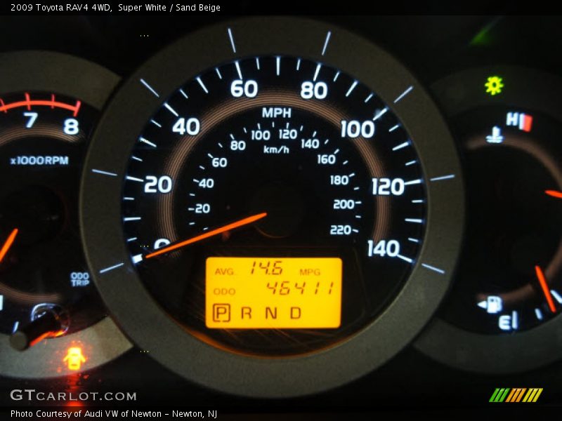 Super White / Sand Beige 2009 Toyota RAV4 4WD