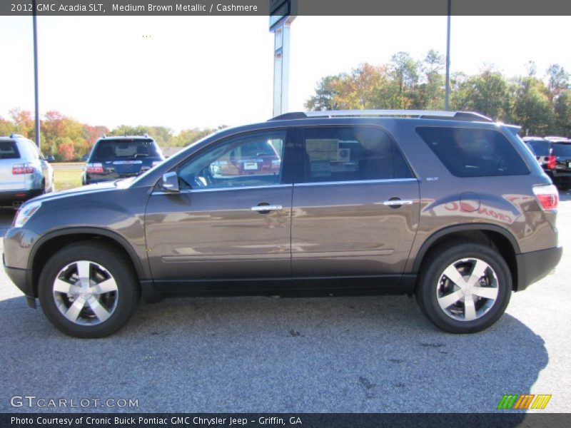 Medium Brown Metallic / Cashmere 2012 GMC Acadia SLT