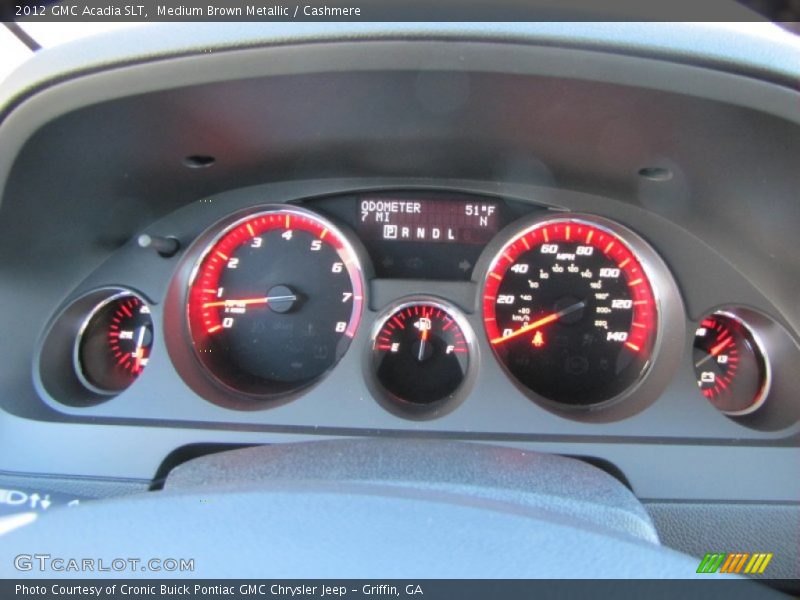  2012 Acadia SLT SLT Gauges