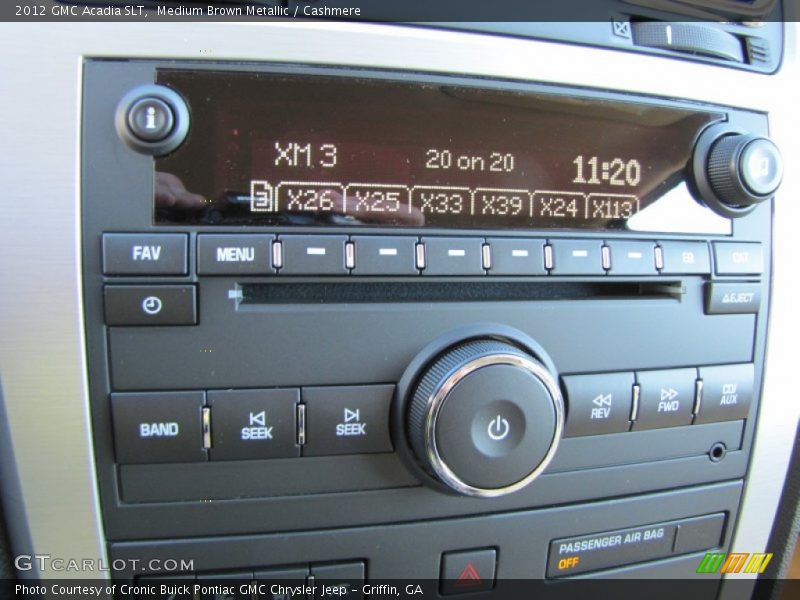 Audio System of 2012 Acadia SLT