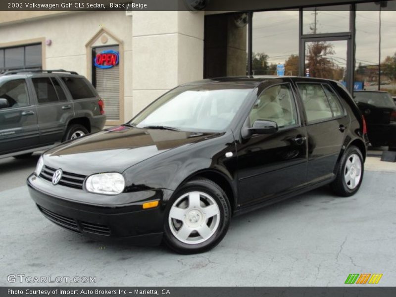 Black / Beige 2002 Volkswagen Golf GLS Sedan