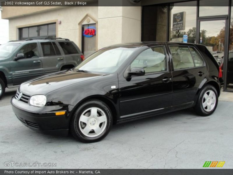 Black / Beige 2002 Volkswagen Golf GLS Sedan