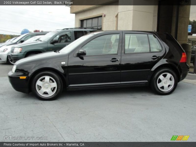 Black / Beige 2002 Volkswagen Golf GLS Sedan