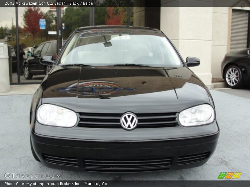 Black / Beige 2002 Volkswagen Golf GLS Sedan
