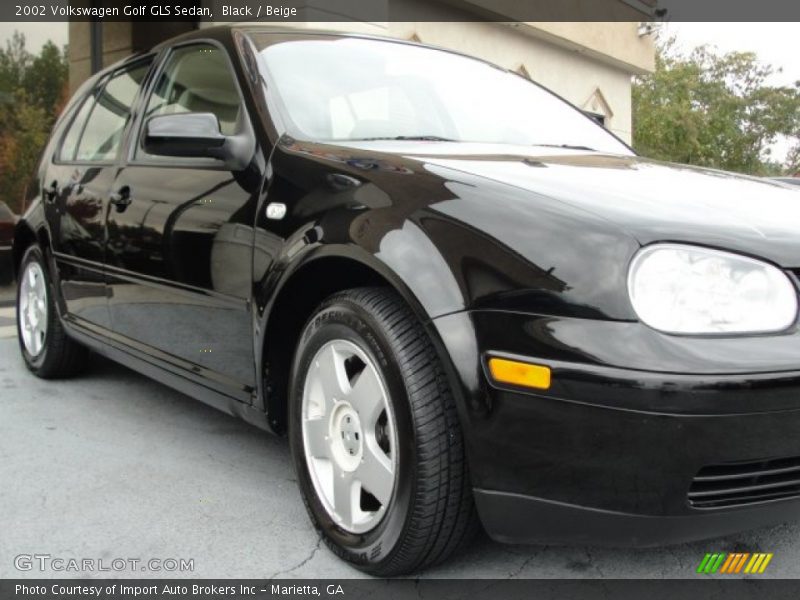 Black / Beige 2002 Volkswagen Golf GLS Sedan