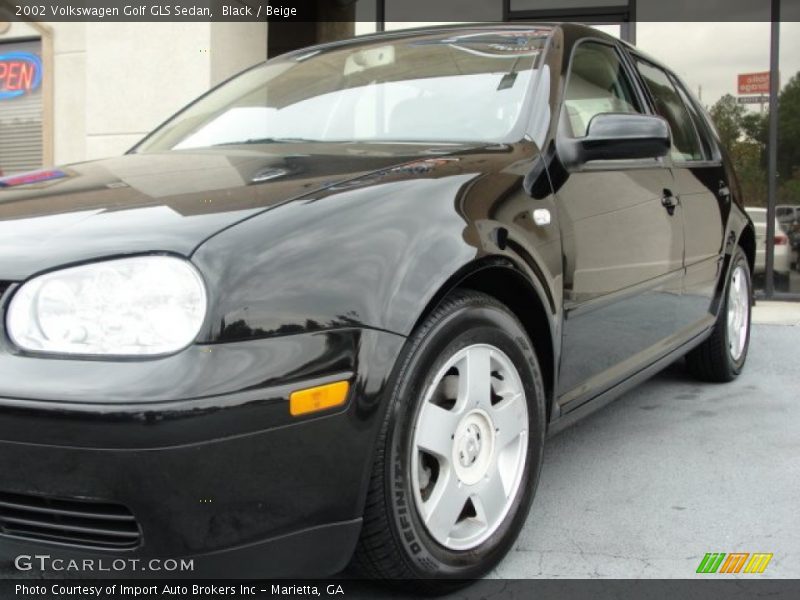 Black / Beige 2002 Volkswagen Golf GLS Sedan