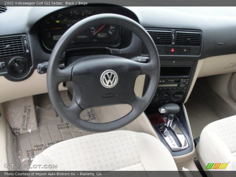 Black / Beige 2002 Volkswagen Golf GLS Sedan
