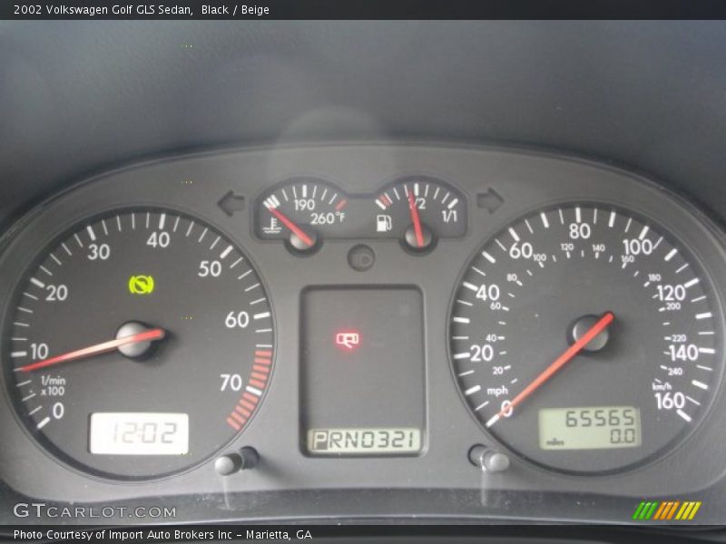 Black / Beige 2002 Volkswagen Golf GLS Sedan